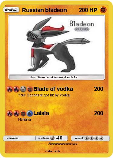Pokemon Russian bladeon