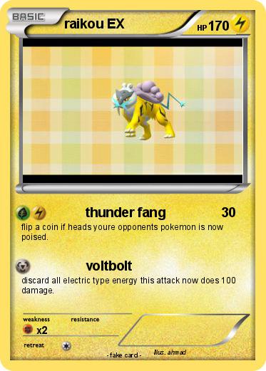 Pokemon raikou EX