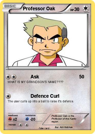 Pokemon Professor Oak