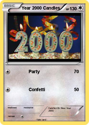 Pokemon Year 2000 Candles