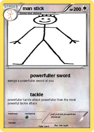 Pokemon man stick