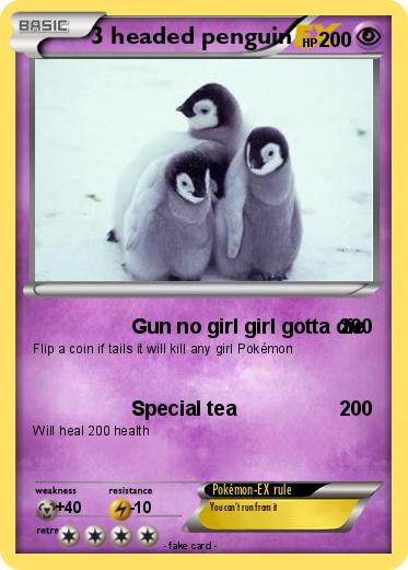 Pokemon 3 headed penguin