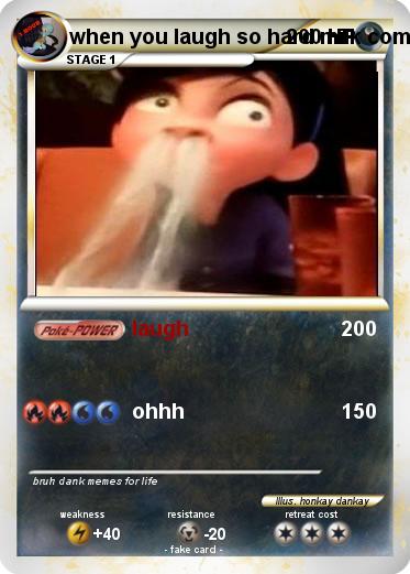 Pokemon when you laugh so hard milk comes out your nose