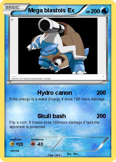 Pokemon Mega blastois Ex