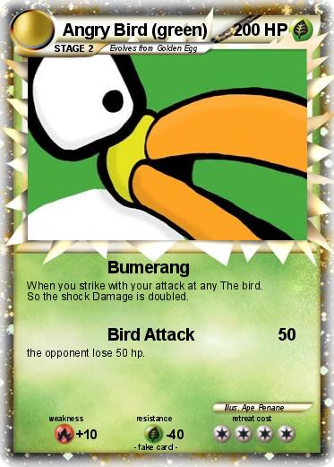 Pokemon Angry Bird (green)
