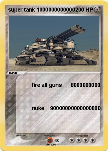 Pokemon super tank 1000000000000