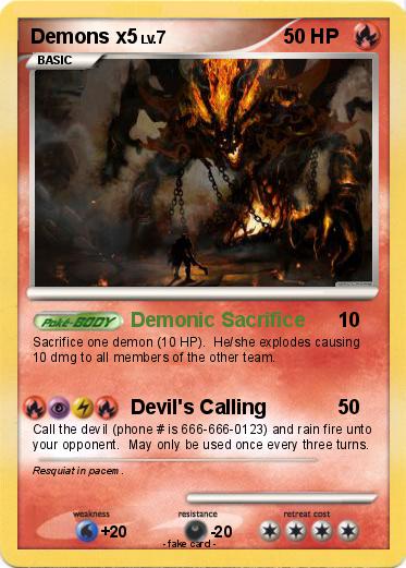 Pokemon Demons x5