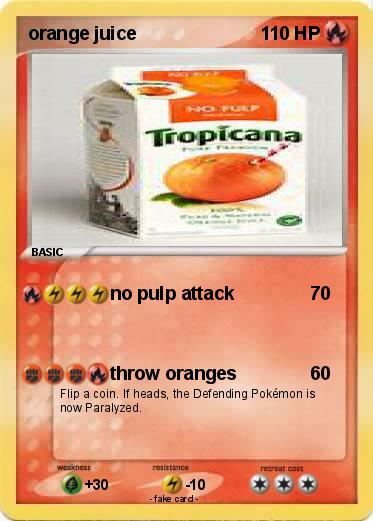 Pokemon orange juice