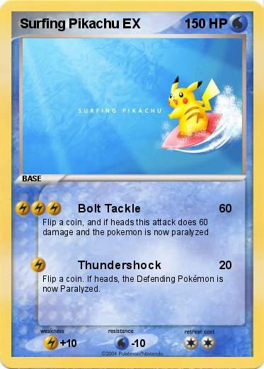 Pokemon Surfing Pikachu EX