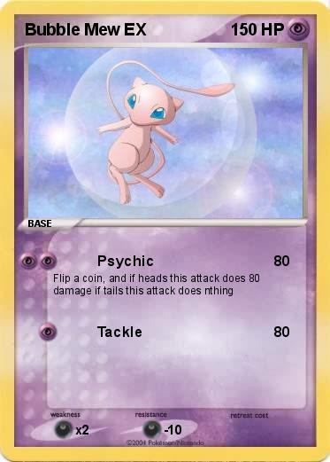 Pokemon Bubble Mew EX