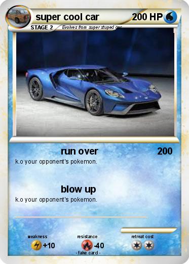 Pokemon super cool car