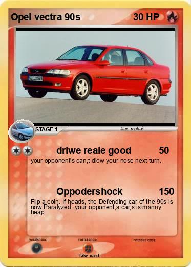 Pokemon Opel vectra 90s