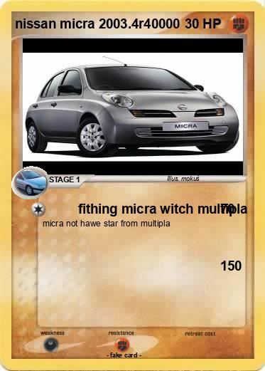 Pokemon nissan micra 2003.4r40000