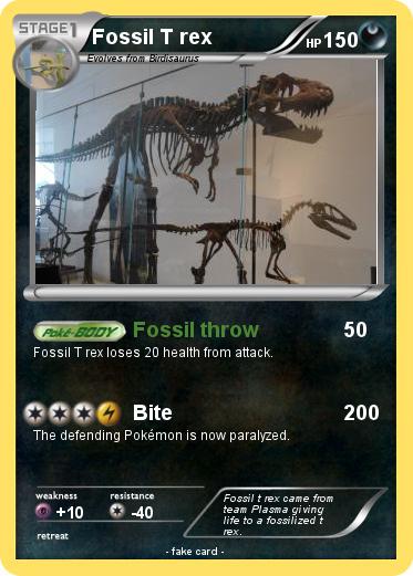 Pokemon Fossil T rex