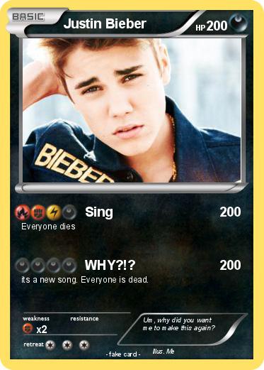Pokemon Justin Bieber