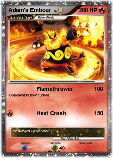 Pokemon Adam's Emboar