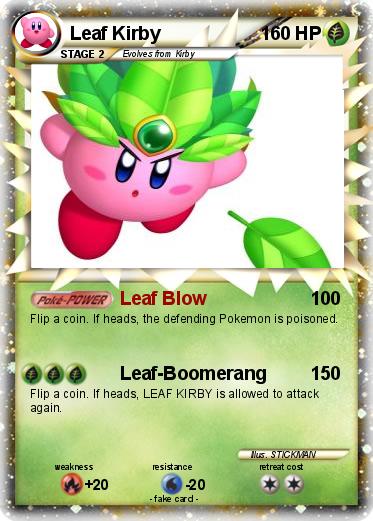 Pokemon Leaf Kirby