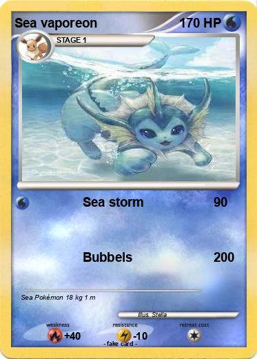 Pokemon Sea vaporeon