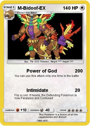 Pokemon M-Bidoof-EX