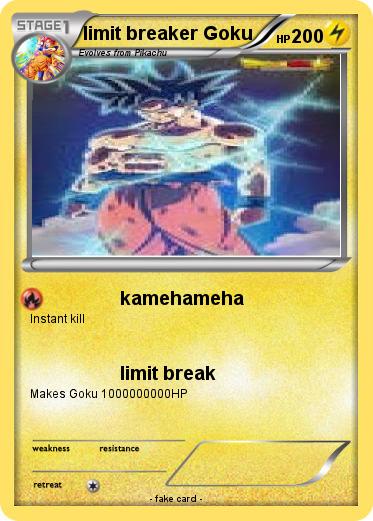 Pokemon limit breaker Goku