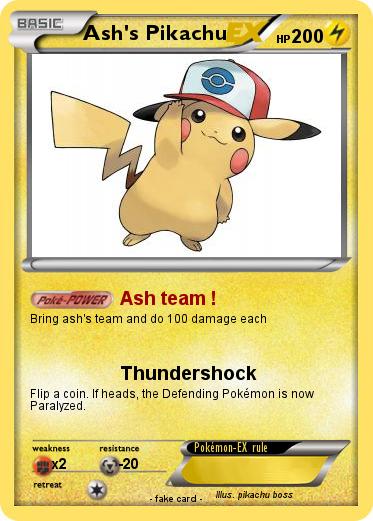 Pokemon Ash's Pikachu