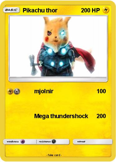 Pokemon Pikachu thor