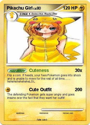 Pokemon Pikachu Girl