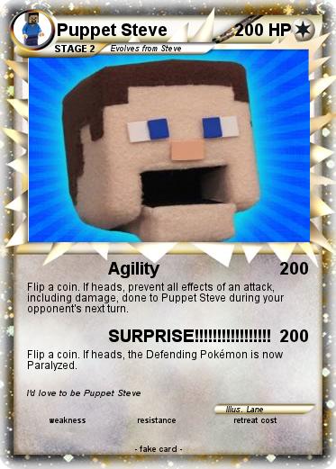Pokemon Puppet Steve