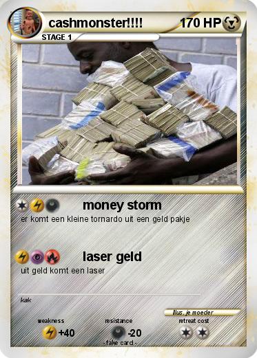 Pokemon cashmonster!!!!