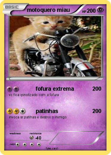 Pokemon motoquero miau
