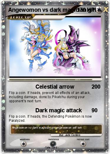 Pokemon Angewomon vs dark magician girl