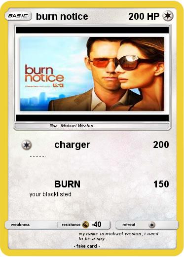Pokemon burn notice