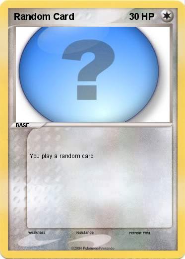 Pokemon Random Card