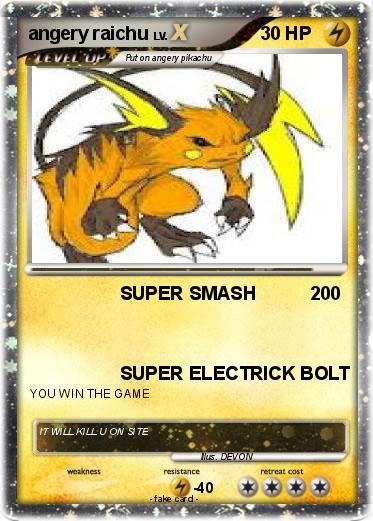 Pokemon angery raichu