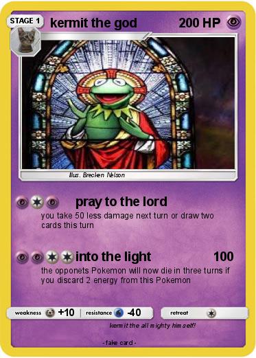 Pokemon kermit the god