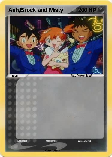 Pokemon Ash,Brock and Misty