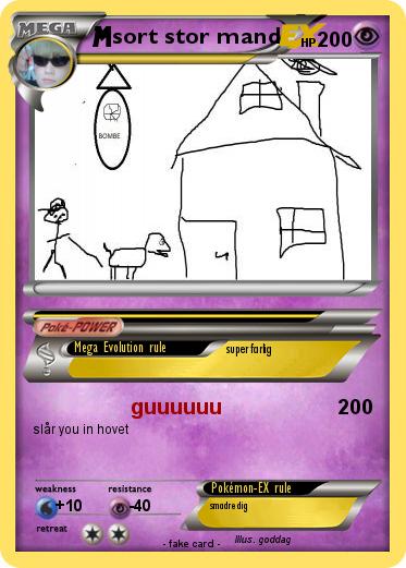 Pokemon sort stor mand