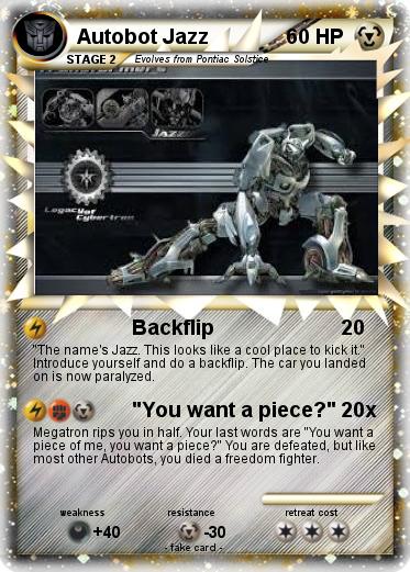Pokemon Autobot Jazz