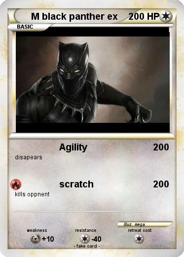 Pokemon M black panther ex