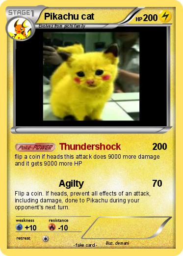 Pokemon Pikachu cat