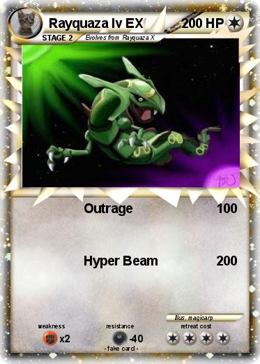 Pokemon Rayquaza lv EX