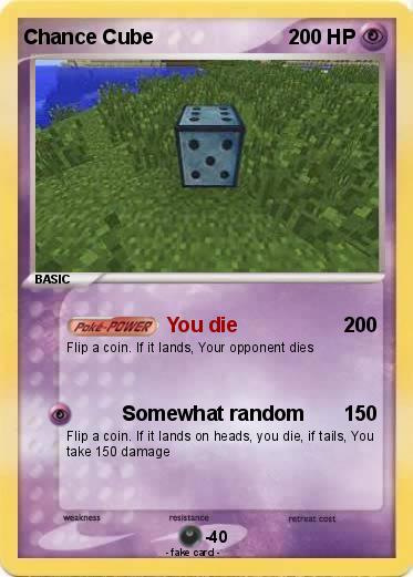 Pokemon Chance Cube