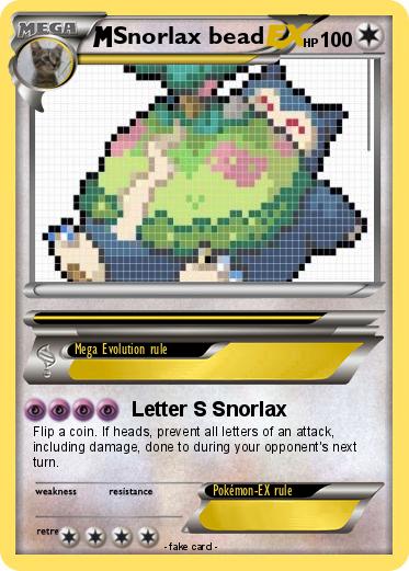 Pokemon Snorlax bead