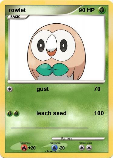 Pokemon rowlet