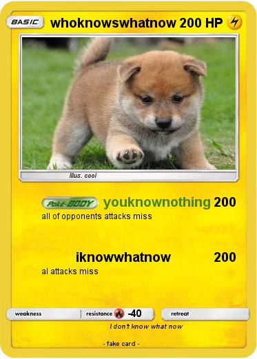 Pokemon whoknowswhatnow