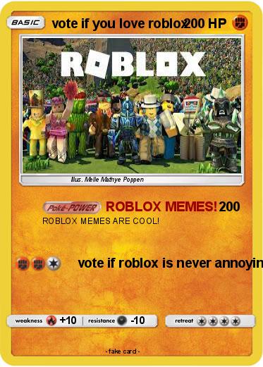 Pokemon vote if you love roblox