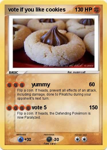 Pokemon vote if you like cookies