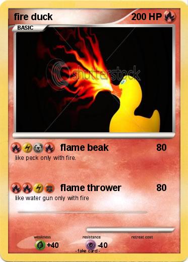 Pokemon fire duck