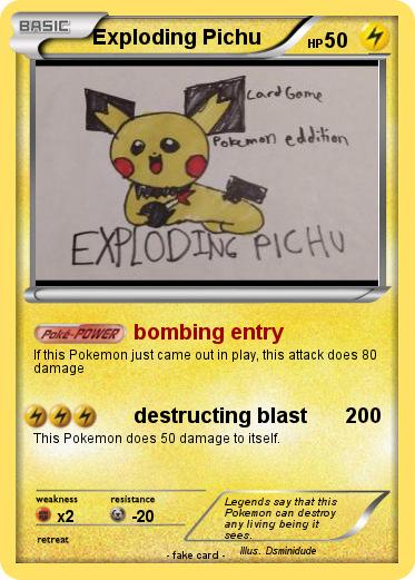Pokemon Exploding Pichu
