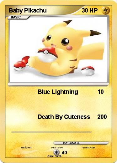 Pokemon Baby Pikachu